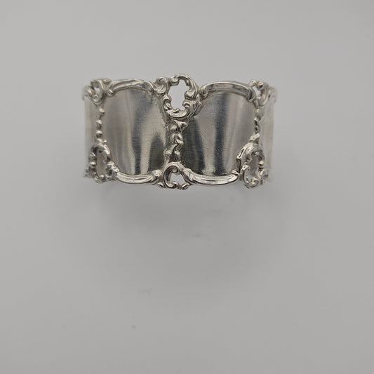 Sterling silver unique cuff bangle