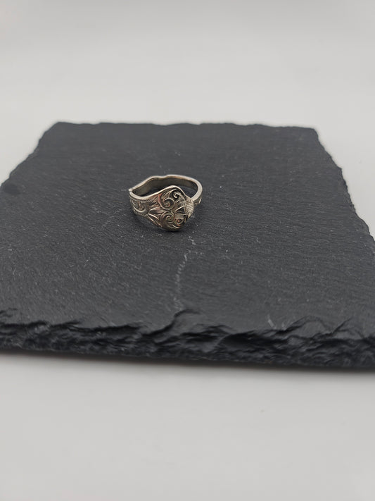 Sterling Silver Saddle Ring