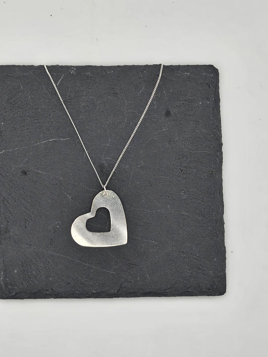 Sterling Silver Love Heart Pendant