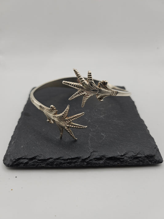 Sterling Silver Sugar Tongs Bangle