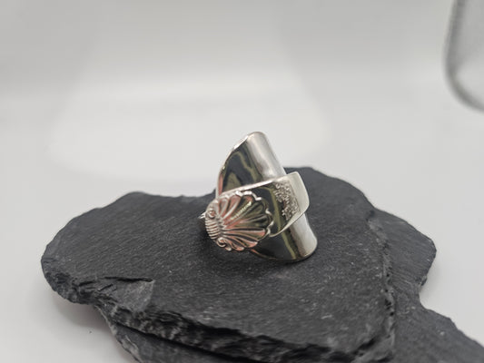 Sterling Silver Saddle Spoon Ring