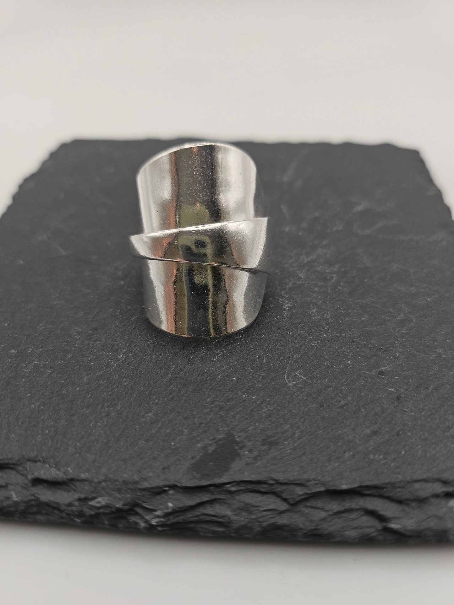 Sterling Silver Saddle Spoon Ring