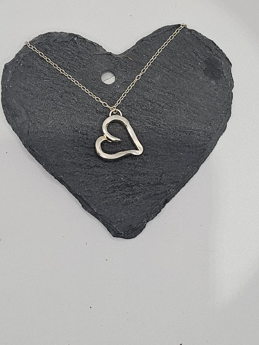 Sterling Silver Love Heart Necklace
