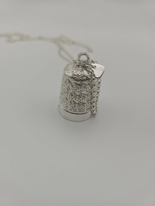 Sterling Silver Thimble Pendant