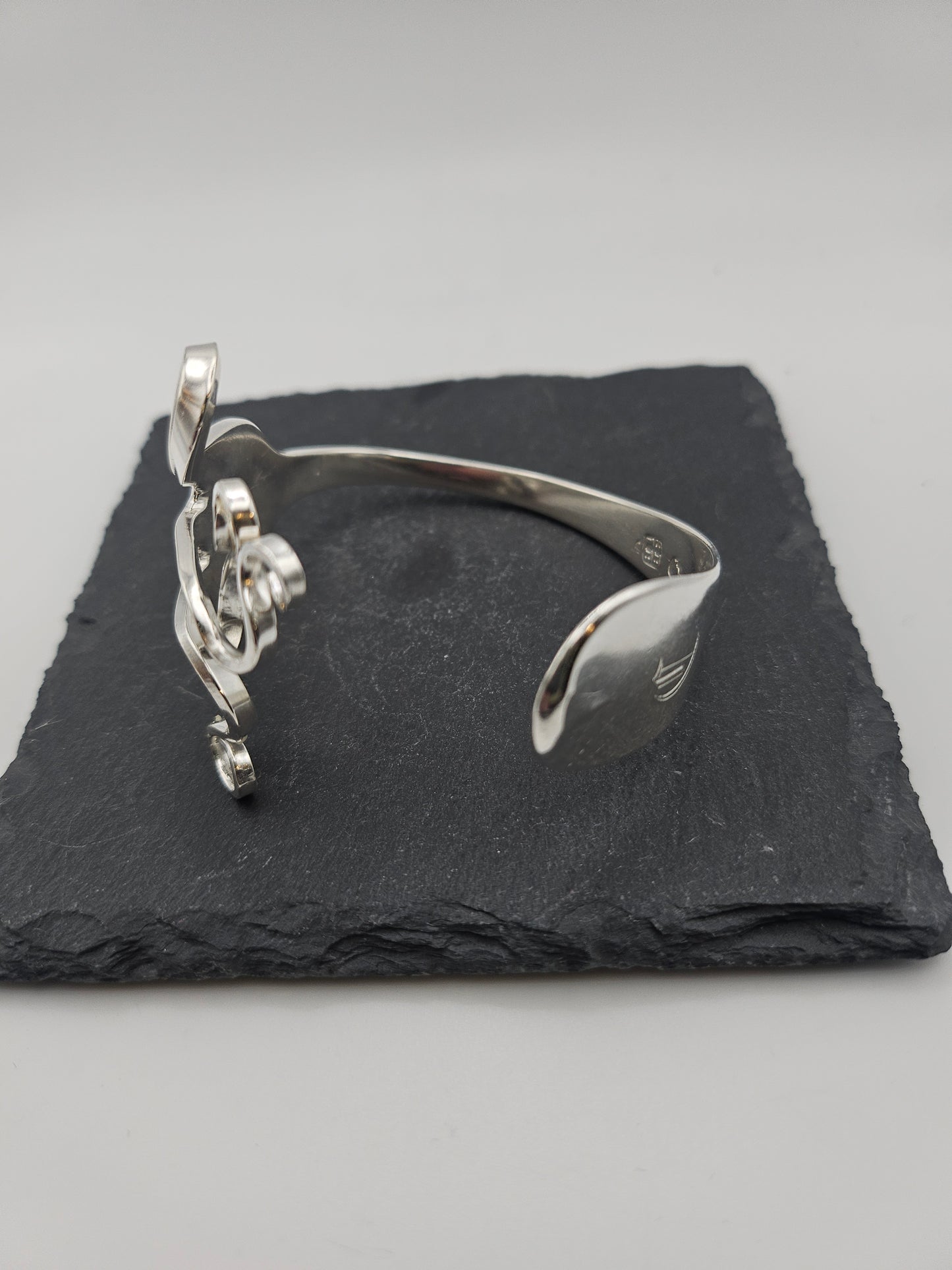 Sterling Silver Forks Cuff Bangle